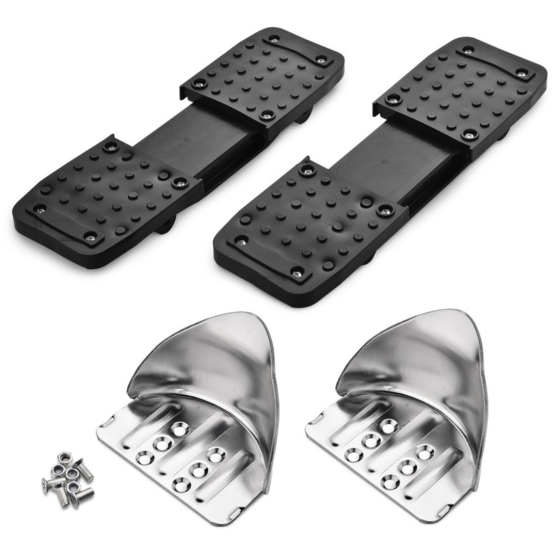 Yescom 1 Pair Stilt Soles & Heel Brackets Replacement Kit for Drywall Stilts