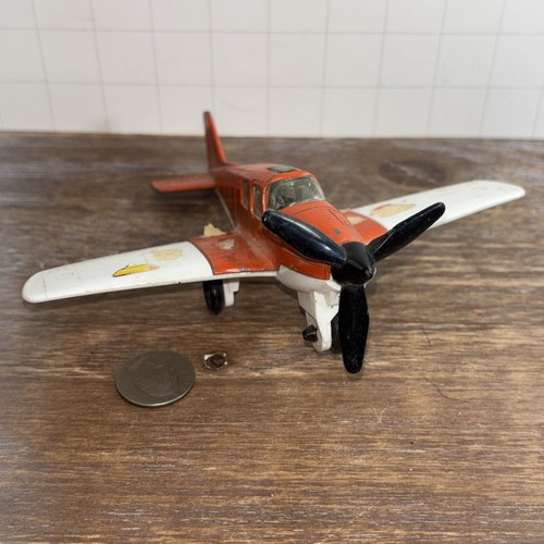 vintage tootsietoy tootsie toy sports plane Orange & White - Picture 2 of 6