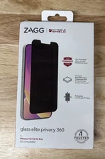ZAGG InvisibleShield Glass Elite Privacy 360 Screen Protector iPhone 14 13 13pro