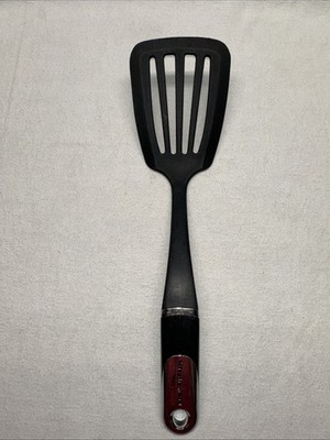 KItchenAid Kitchen Aid Black Slotted Turner Flipper Spatula Nylon 13.5''