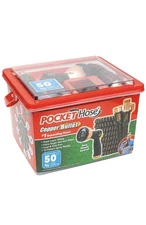 Pocket Hose Copper Bullet Expandable Garden Hose 50 FT with Thumb Spray Nozzle