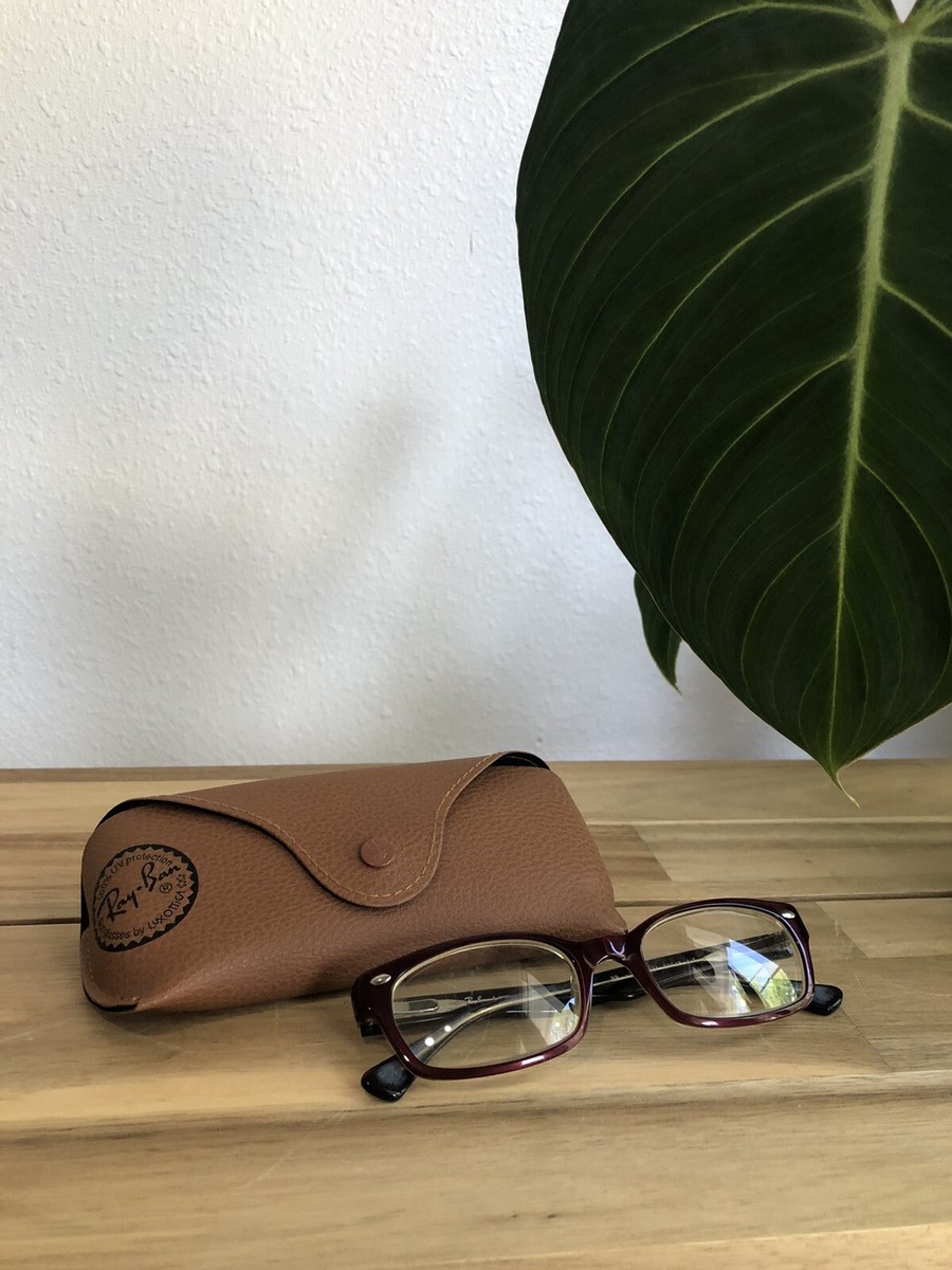 Ray-Ban RB5150 2023 Eyeglasses Frames Brown Red Rectangular  display picture 2