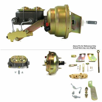 1967-72 Chevy P/U Truck FW Mount Power 11'' Dual Brake Booster Kit Disc/Drum 