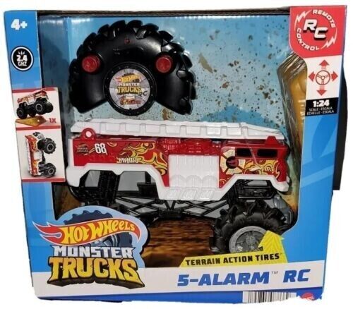 Hot Wheels Monster Trucks 1:24 Scale Remote Control 5-alarm Vehicle : Target