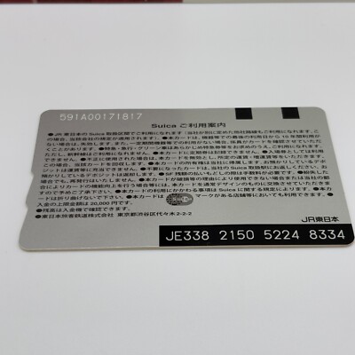 Suica IC Card for Japanese railroads Tokyo Station 100th
