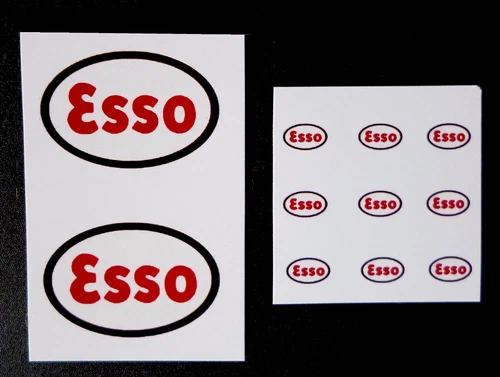 Matchbox Lesney STICKERS for Accessory Pack No 1 Esso Petrol Pump & Sign