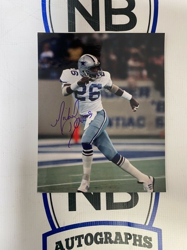 Foto firmada/autografiada de Michael Downs 8x10 de los vaqueros de Dallas Nueva en caja autógrafos certificado de autenticidad - Imagen 4 de 4