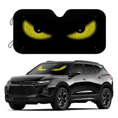Fit Toyota Yellow Eyes Car Front Windshield Sun Shade Shield UV Block Cover