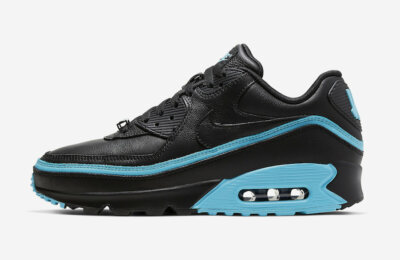 Nike x UNDEFEATED Air Max 90 - Black/Blue Fury Men's sz US 15