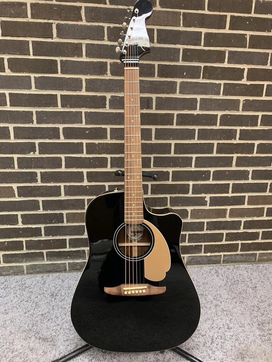 Fender California Series Redondo Player Acoustic Electric Guitar Jetty Black