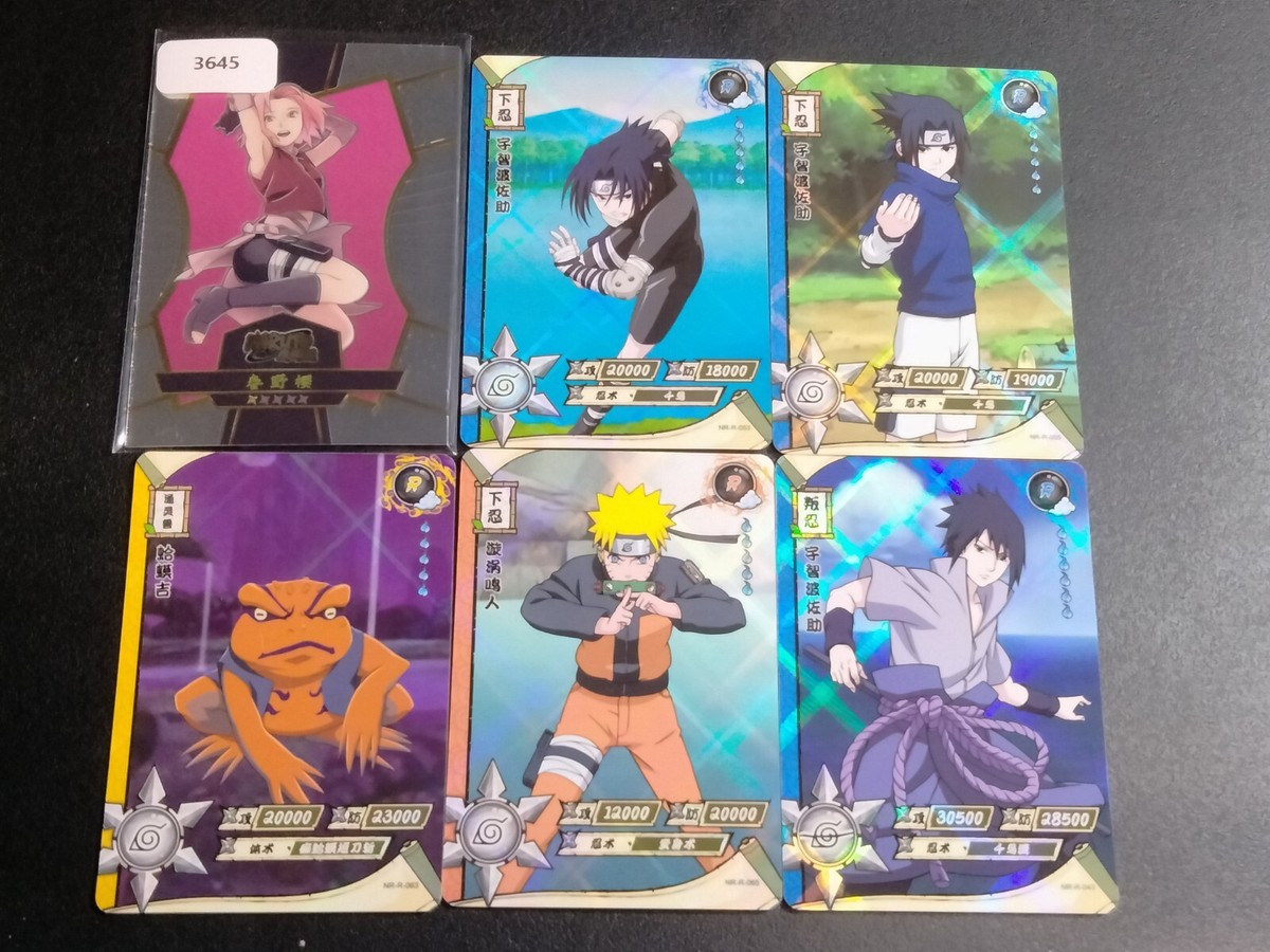Sasuke Uchiha 6 Card Naruto Shippuden Trading Card Anime CCG | eBay