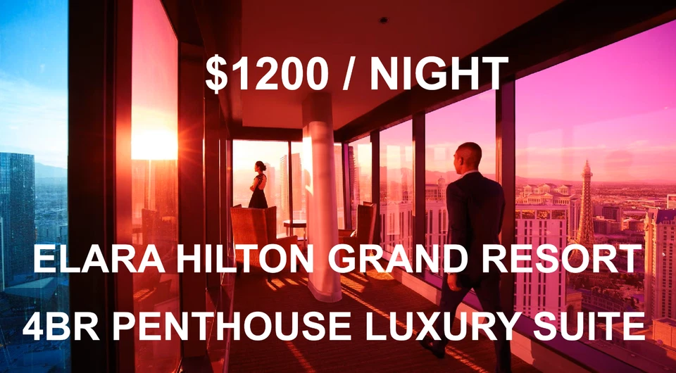 Hilton Elara Las Vegas 4 dormitorios ático 3 noches cualquier año EDC CES resort marriott Foto 2 de 4