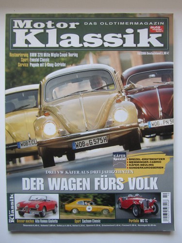 Motor Klassik 10/2006 : Kaufberatung - VW Käfer aus drei Jahrzehnten