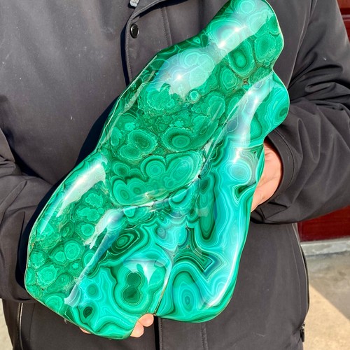 11.6LB Natural chrysocolla/Malachite transparent cluster rough mineral sample - Picture 3 of 21
