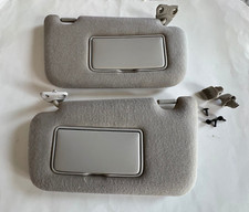 2013-2019 Nissan Sentra Sun Visor Set Lh Rh Gray With Visor Clip Oem