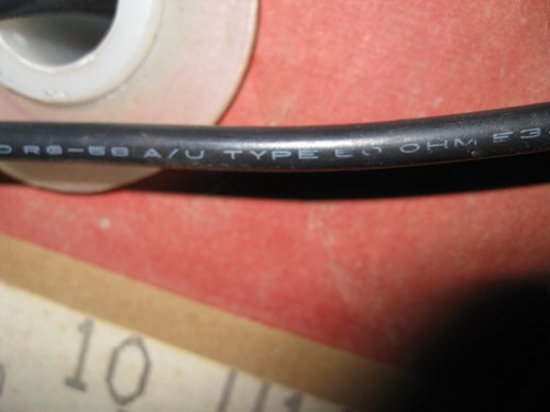 PER 10 ft Belden 8219 RG58A/U 50 ohm RG58 COAX cable 20 AWG COPPER 10 100 500 - Picture 3 of 6