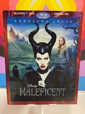Disney's Maleficent (Blu-Ray/DVD, 2014) w/slipcover