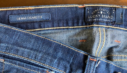 Lucky Brand Sienna Cigarette Jeans Women’s Blue Denim Sz 4/27 (31 x 29 Actual) - Picture 7 of 11