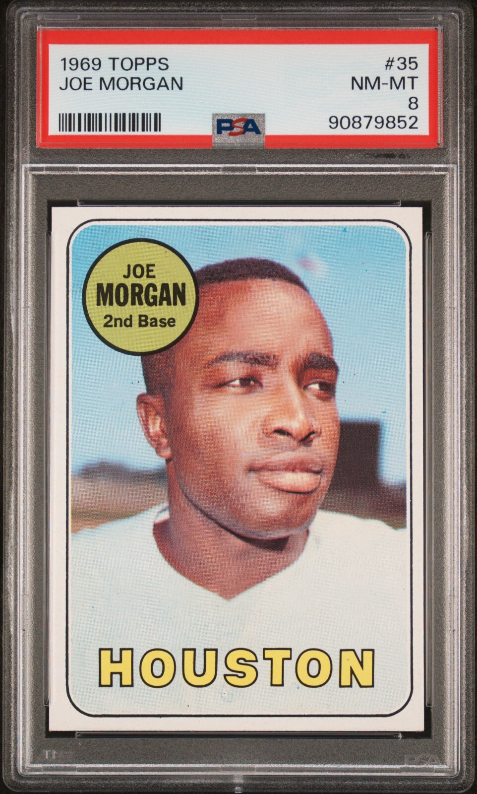 1969 Topps Baseball #35 Joe Morgan Houston Astros HOF PSA 8 NM-MT
