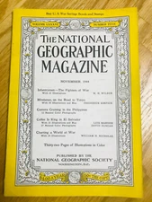 National Geographic November 1944 Philippines Road To Tokyo El Salvador Coffee
