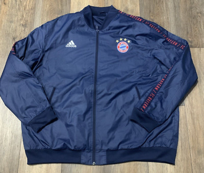 FC Bayern Munich Anthem Soccer Jacket Adidas Missing Tags Measures 56x29