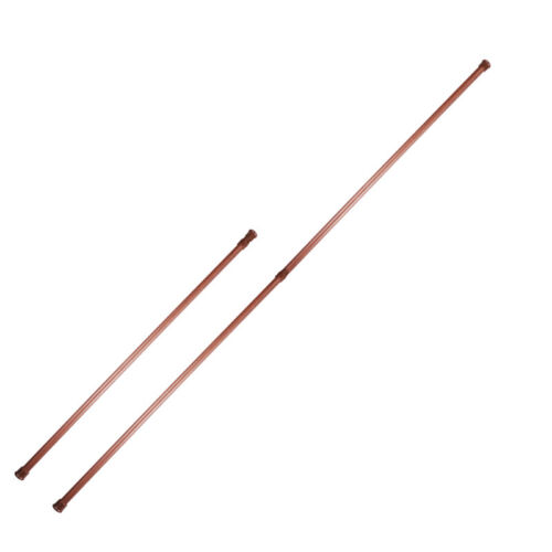 LOT Telescopic Net Voile Tension Curtain Rail Pole Rods Spring Loaded Extendable - Picture 9 of 17