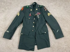 Crown Clothing Company DSCP Coat Jacket Mens 38L Lapel US Army Green