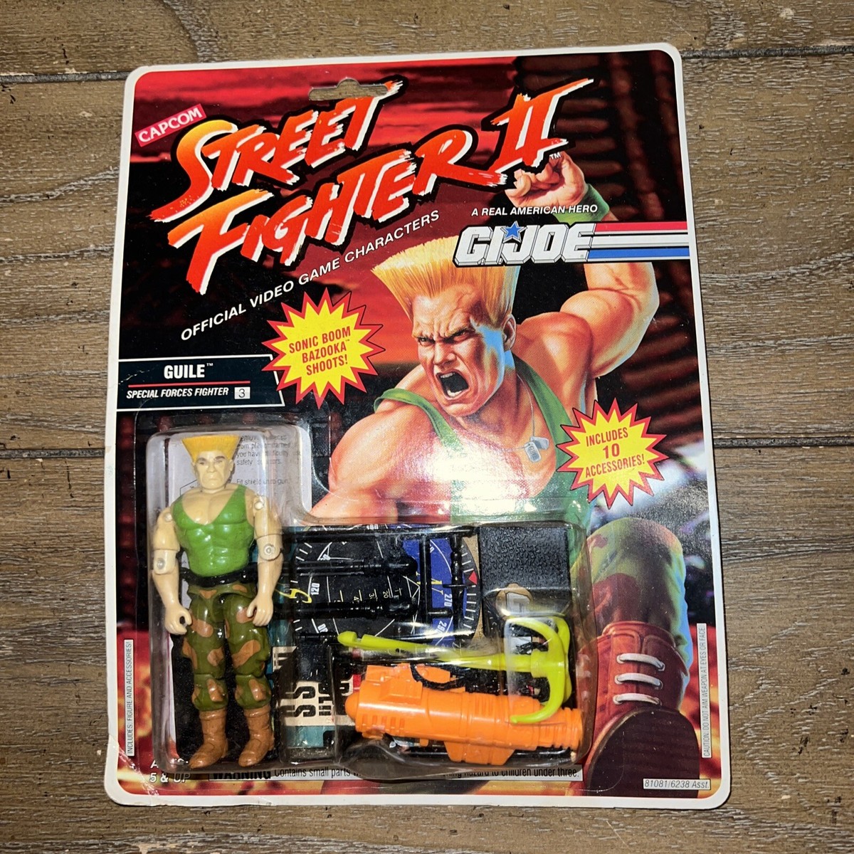 GI JOE ストリートファイターII ガイル フィギュア G.I. JOE STREET FIGHTER II GUILE 1993 Hasbro VINTAGE Action Figure