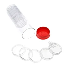 15 OnFireGuy 32mm Direct Fits for 1oz Gold Eagles & Red Plug Coin Holder Tube