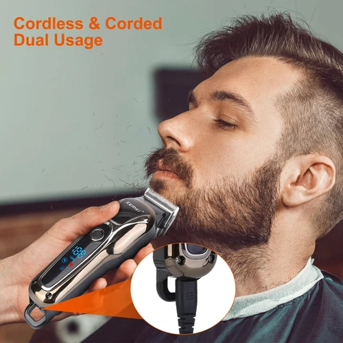 Cortapelos Kemei Cortadora de Pelo Inalámbrica Afeitadora Hombres Cortadora Barbero 1900 Mejor - Imagen 7 de 37