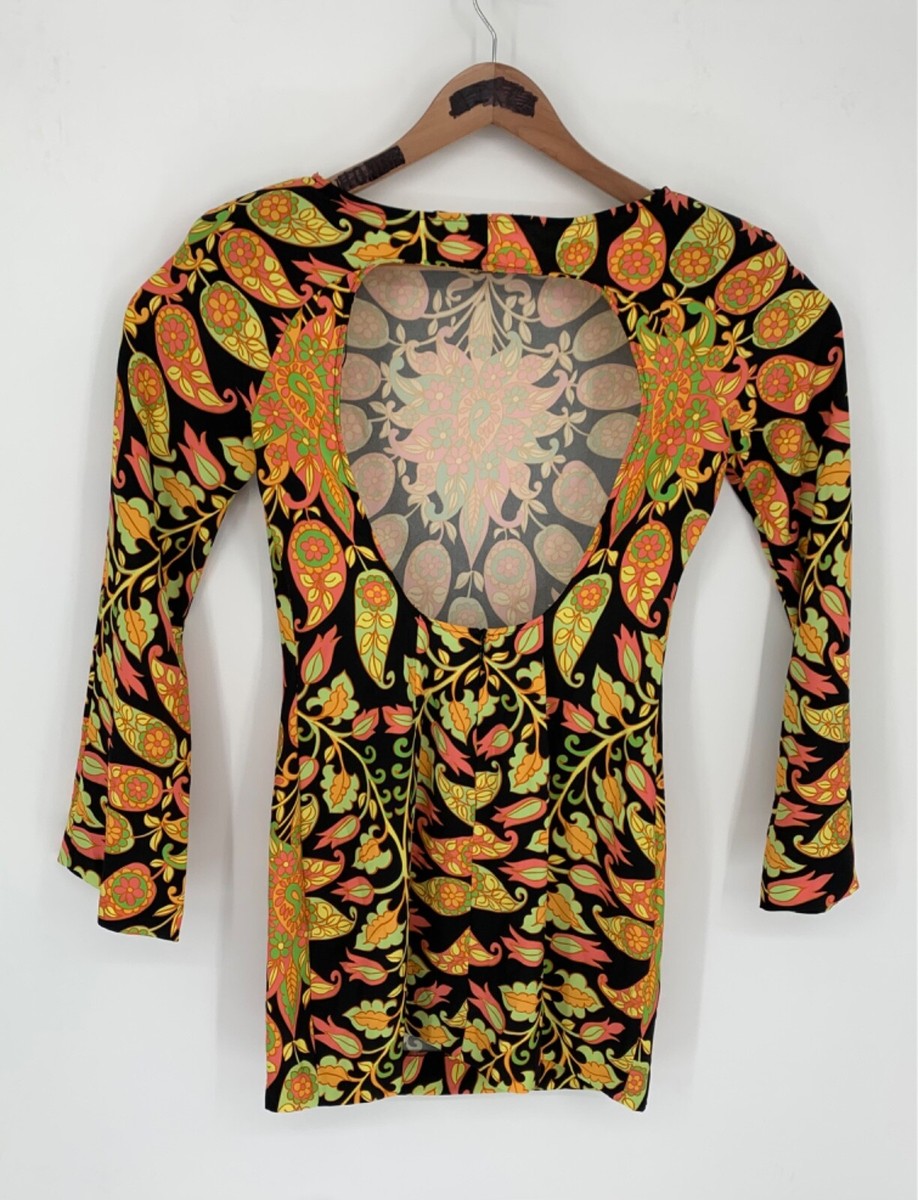 zara retro print dress Zara