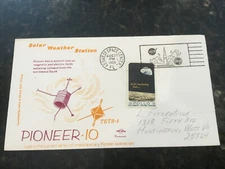 Rare Space Craft Cachet - Only 90 made - Pioneer 10 - KSC MC 8/27/1969