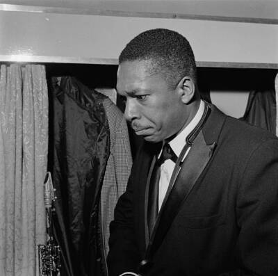 Jazz Saxophonist John Coltrane At Birmingham Hippodrome Old Jazz Photo
