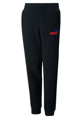 PUMA Ess+ 2 Col Logo Pants FL CL Kinder Sweathose Jogginghose 586988 61 schwarz