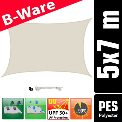 Hiseng Sonnensegel 2x2m Wasserdicht Mit Schmetterling-Druck - UV Schutz 95% Für Terrasse