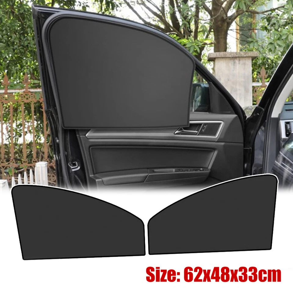 1 x Cubierta Magnética Parasol Ventana Lateral Coche Protección UV Parasol Accesorios Foto 4 de 4