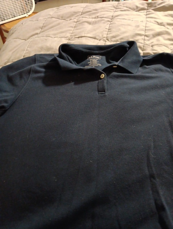 L.L. Bean polo shirt large, Womens Navy