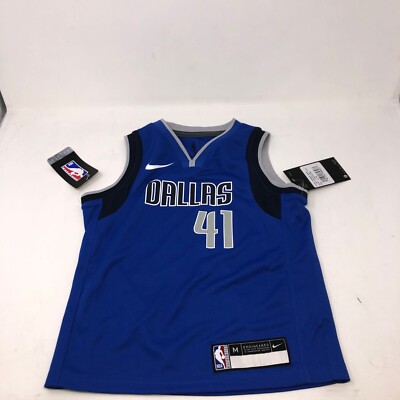 Nike Dallas Mavericks Dirk Nowitzki #41 Jersey Kids (5-6) Medium