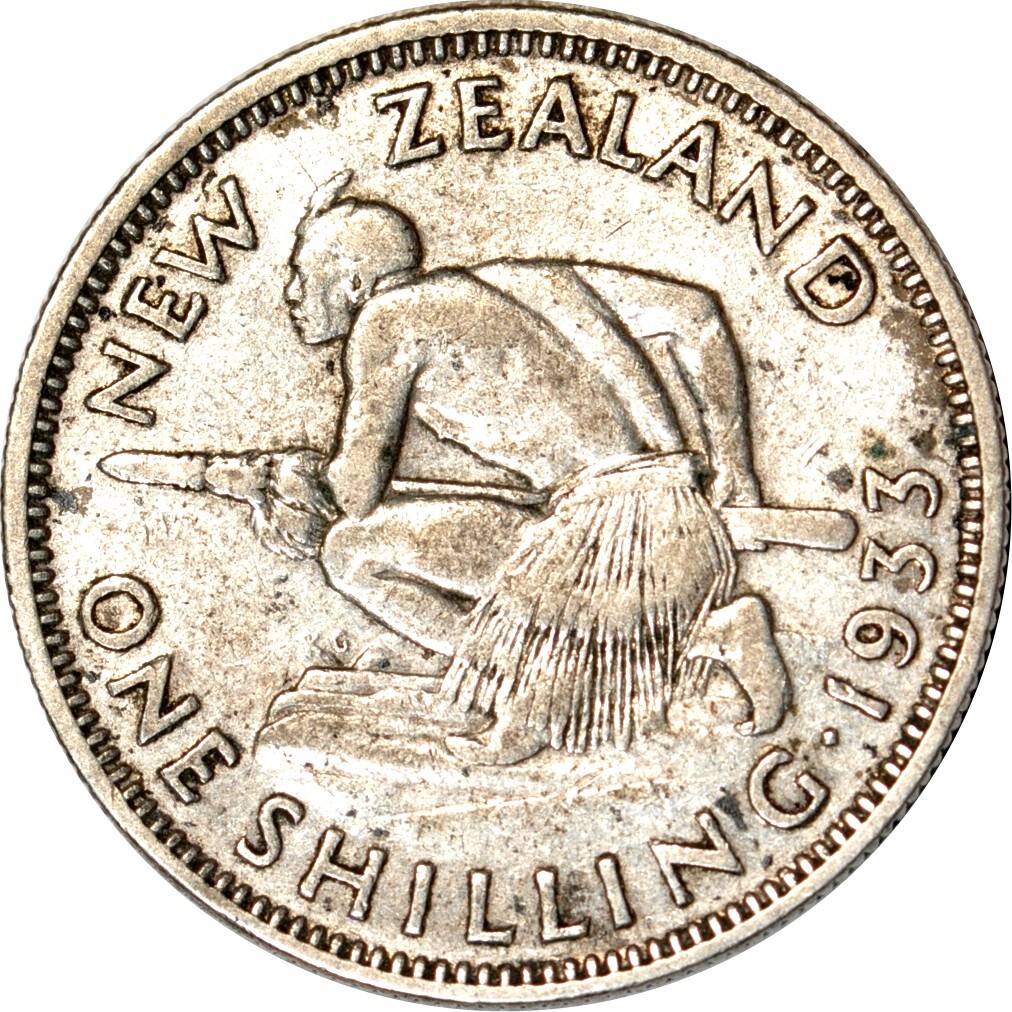 New Zealand Shilling, 1933 VF K18570 | eBay