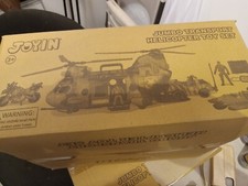 10-in-1 Army Helicopter Military Toys Play Set,BPA Lead-free Durable ABS Plastic