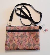 Danny K Fine Handcrafted Fabric Cross Body Handbag Made In USA