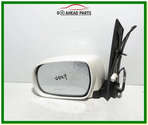 TOYOTA NOAH VOXY FRONT LEFT N/S SIDE ELECTRIC WING DOOR MIRROR 2006 WHITE