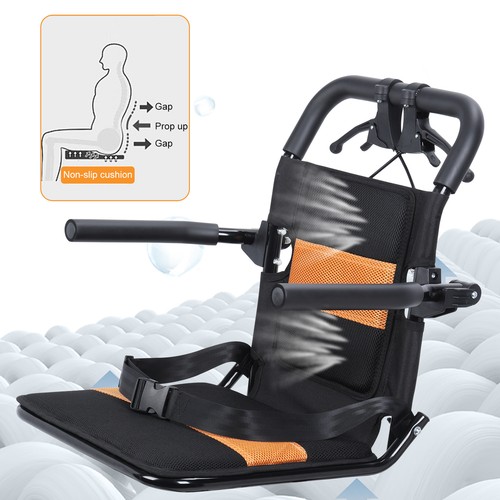 Lightweight Folding Wheelchair for Adults Portable Transport Travel Wheel Chair - Picture 10 of 15