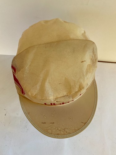 Vtg 70's 80's ~ Stroh's Beer ~ Painters Hat Trucker Cap ONE SIZE Hair Metal - Picture 3 of 9