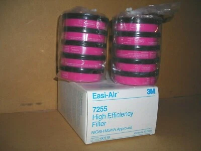 BOX 10 3M 7255 EASI-AIR HIGH EFFICIENCY CARTRIDGE FILTER 3M 7255 Filters (7090=) - Image 1 of 4