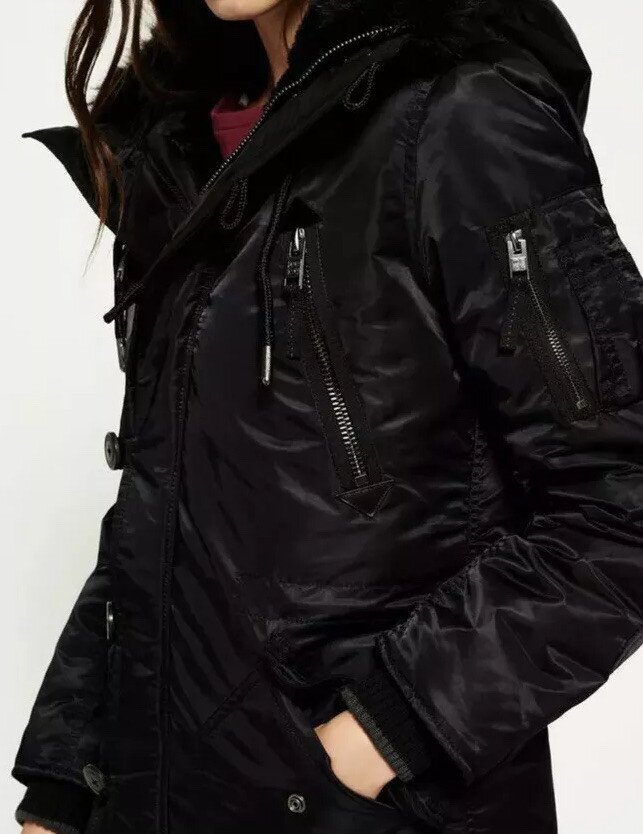 Womens Superdry SD-4 Parka Coat Medium 
