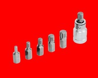 "6 Tlg Vielzahn 12-KANT Stecknuss 1/2\" Bits M5 - M12 SteckschlüSsel YT-0414"