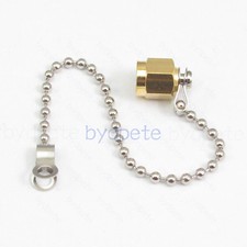 SMA Copper Covers Dust Cap with Chain for SMA RP-SMA female jack plug connector
