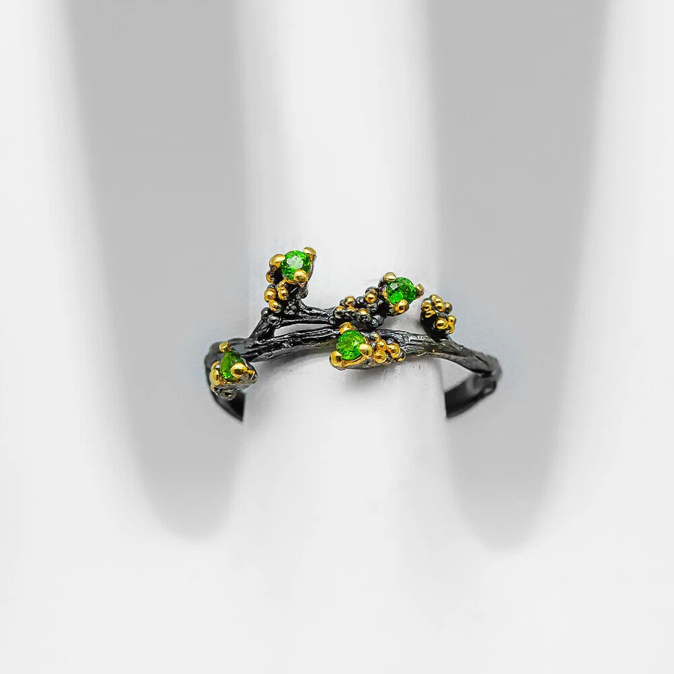 Presente de joia cromo natural prata esterlina 925/RVS218 - Imagem 2 de 4