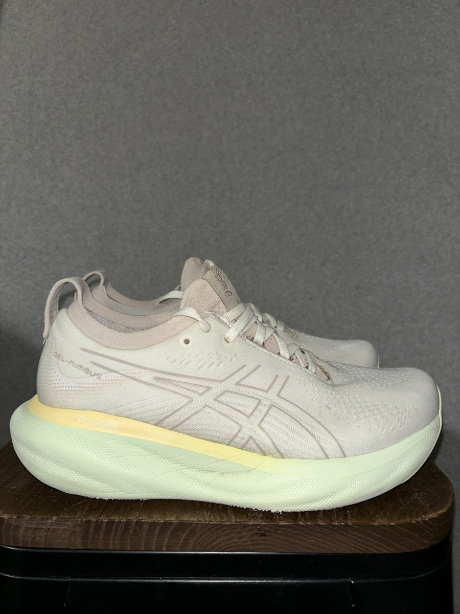 NEW Asics Gel-Nimbus 25 Running Shoe - Cream/Fawn Size 8 | eBay